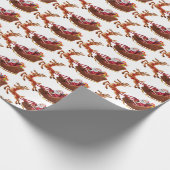 Weihnachtsgeschenke und Reindeer Geschenkpapier (Ecke)
