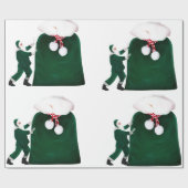 Weihnachtsgeschenke und riesiges Geschenkpapier (Flach)