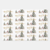 Weihnachtsgeschenke unter dem Baum Geschenkpapier Set (Vorderseite 2)