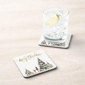 Weihnachtsgeschenke unter dem Baum Getränkeuntersetzer (Rechte Seite)