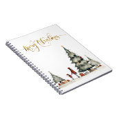 Weihnachtsgeschenke unter dem Baum Notizblock (Rechte Seite)