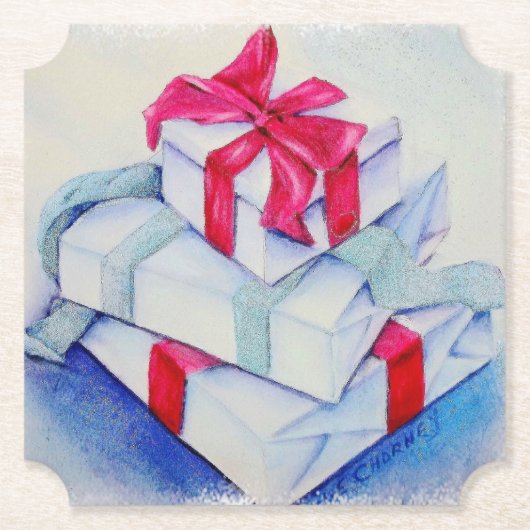 Weihnachtsgeschenke Untersetzer (Vorderseite)