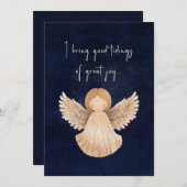 Weihnachtsgeschenke vom großen Joghurtgestein Ange Feiertagskarte (Vorne/Hinten)