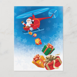 Weihnachtsgeschenke von Helicopter Funny Feiertagspostkarte