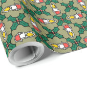 Weihnachtsgeschenke von Holly and Candles: Grün Geschenkpapier (Rolleneckpunkt)