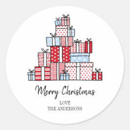 Weihnachtsgeschenke Weihnachtsaufkleber Runder Aufkleber