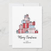 Weihnachtsgeschenke Weihnachtskarte Feiertagskarte (Vorderseite)