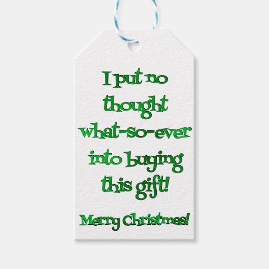 Weihnachtsgeschenke, Weihnachtsmarken, Geschenkanhänger (Vorderseite)