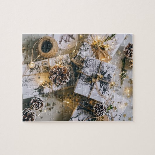 Weihnachtsgeschenke White Jigsaw Puzzle (Horizontal)