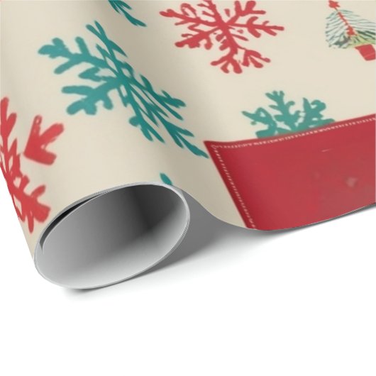 Weihnachtsgeschenke Wrap Designs Geschenkpapier (Rolleneckpunkt)