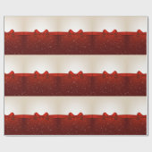 Weihnachtsgeschenke Wrap/Red Ribbon und Bow Geschenkpapier (Flach)