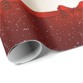Weihnachtsgeschenke Wrap/Red Ribbon und Bow Geschenkpapier (Rolleneckpunkt)
