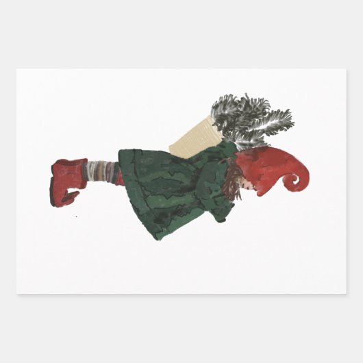 Weihnachtsgeschenke Wrap Sheets Geschenkpapier Set (Vorderseite 2)