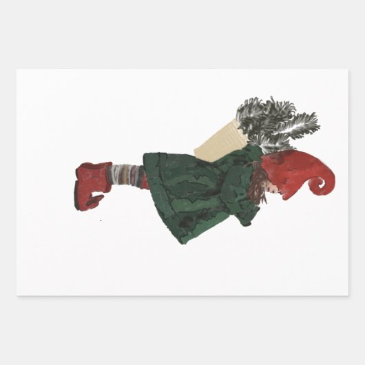 Weihnachtsgeschenke Wrap Sheets Geschenkpapier Set (Vorderseite)