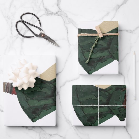 Weihnachtsgeschenke Wrap Sheets Geschenkpapier Set (Vorderseite)