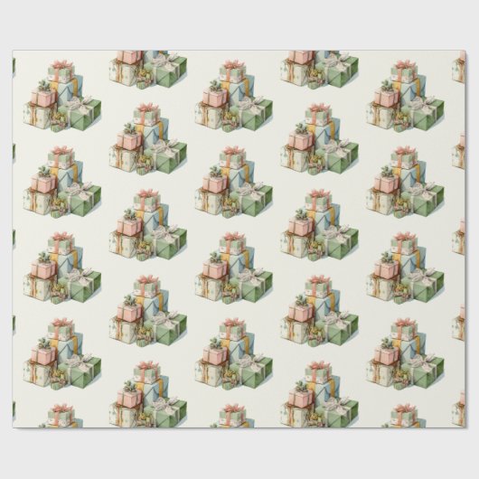 Weihnachtsgeschenke Wrapping Paper Geschenkpapier (Flach)