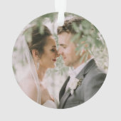 Weihnachtsgeschenke zum 15. Hochzeitstag Ornament (Rückseite)