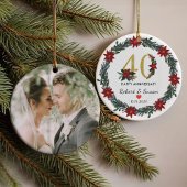 Weihnachtsgeschenke zum 40. Geburtstag Ornament