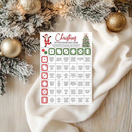 Weihnachtsgeschenketausch-Spiele, Weihnachts-Würfe Poster