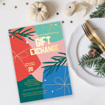 Weihnachtsgeschenketausch-Weihnachtsfeier Folien-E