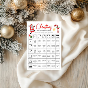 Weihnachtsgeschenketausch-Würfelspiel Würfeln