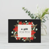 Weihnachtsgeschenkgutschein für den Einzelhandel (Stehend Vorderseite)