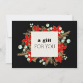 Weihnachtsgeschenkgutschein für den Einzelhandel (Vorderseite)