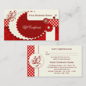 Weihnachtsgeschenkgutschein für Feiertage Rabattkarte (Vorne/Hinten)