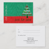 WeihnachtsGeschenkgutschein | gerade für Sie Rabattkarte (Vorne/Hinten)