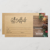 Weihnachtsgeschenkgutschein Handwerksbetrieb Vinta (Vorne/Hinten)