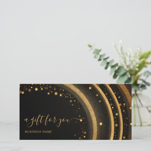 Weihnachtsgeschenkgutschein Moderner Gutschein (Stehend Vorderseite)