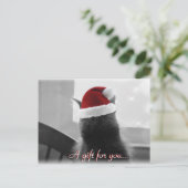 Weihnachtsgeschenkgutschein Postkarte (Stehend Vorderseite)