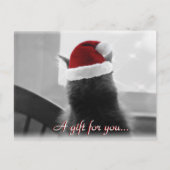 Weihnachtsgeschenkgutschein Postkarte (Vorderseite)