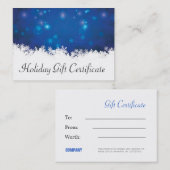 WeihnachtsGeschenkgutschein Rabattkarte (Vorne/Hinten)