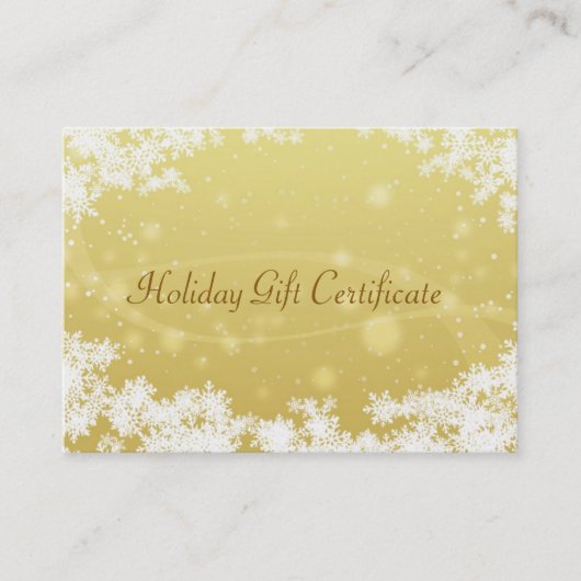 WeihnachtsGeschenkgutschein Rabattkarte (Vorderseite)