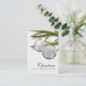 WeihnachtsGeschenkgutschein Rabattkarte (Stehend Vorderseite)