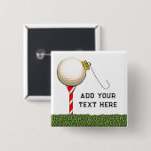Weihnachtsgeschenkideen für Golf Button (Vorne & Hinten)