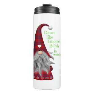 Weihnachtsgeschenkideen Gnom-Buddy beobachtet Tee Thermosbecher