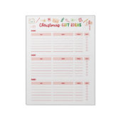 Weihnachtsgeschenkideen Shopping List Notepad Notizblock (Rotiert)