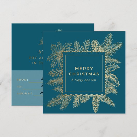 Weihnachtsgeschenkkarte (Vorne/Hinten)