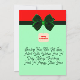 Weihnachtsgeschenkkarte Feiertagskarte