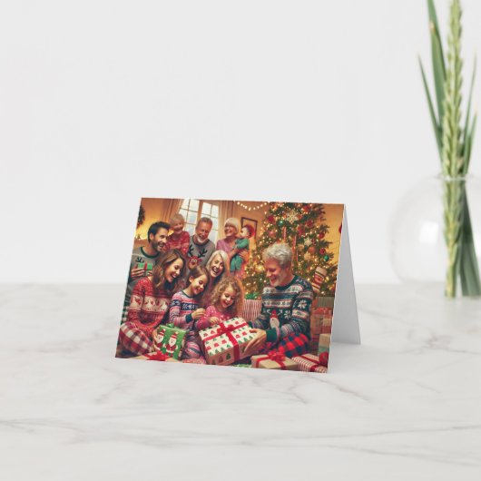 Weihnachtsgeschenkkarte Feiertagskarte (Vorderseite)