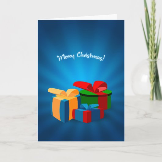 Weihnachtsgeschenkkarte Feiertagskarte (Vorderseite)