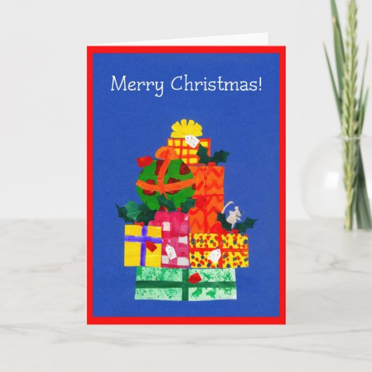 Weihnachtsgeschenkkarte Feiertagskarte (Vorderseite)