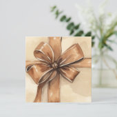 Weihnachtsgeschenkkarte für Aquarellen Ankündigung (Stehend Vorderseite)