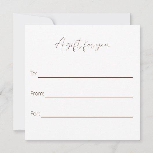 Weihnachtsgeschenkkarte für Aquarellen Ankündigung (Rückseite)