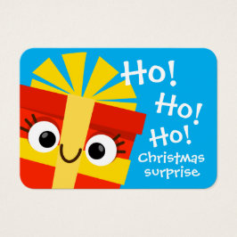 Weihnachtsgeschenkkarte für Kinder im Cartoon-Stil
