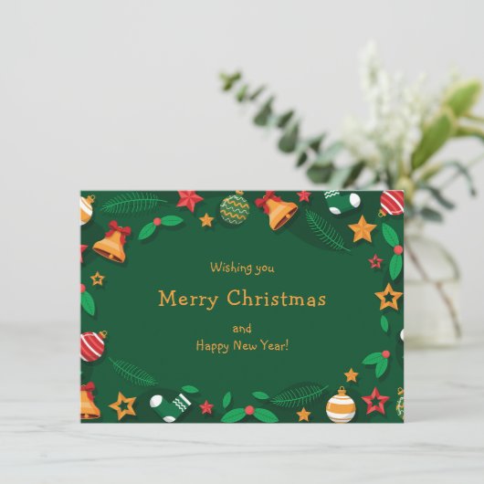 Weihnachtsgeschenkkarte Karte (Stehend Vorderseite)