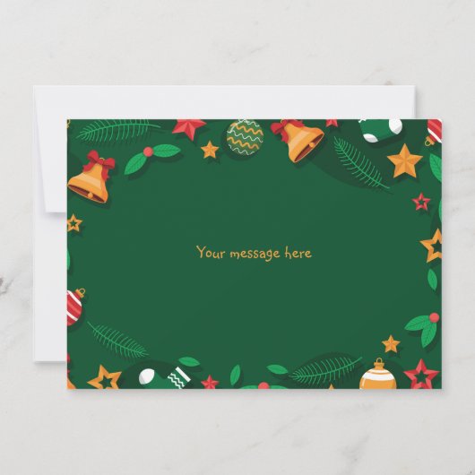 Weihnachtsgeschenkkarte Karte (Rückseite)