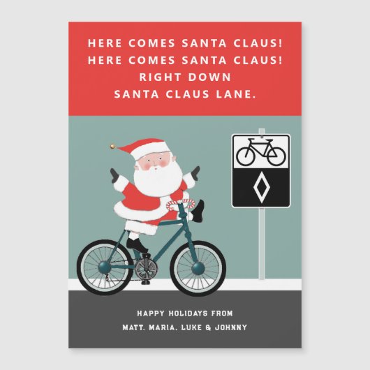 Weihnachtsgeschenkkarte Magnetkarte (Vorderseite)